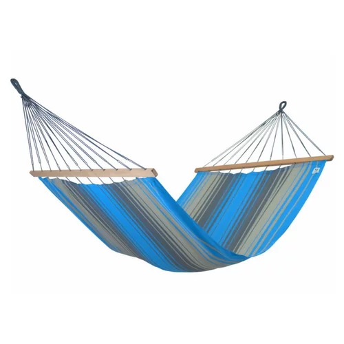 Pour vos projets jardin：Hamac coloris turquoise anthracite certifié FSC® Jobek Hamac Kouple - 350 x 140 cm