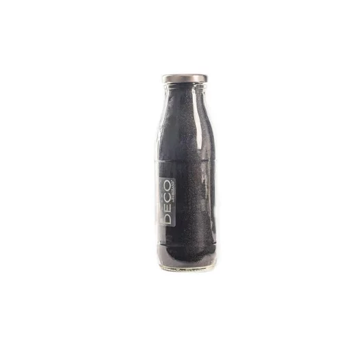 Jardin & solutions:Sable décoratif naturel gris de 0,5 mm en bouteille de 500 ml