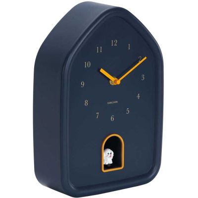 Horloge à poser Modern Doggy (Bleu foncé)