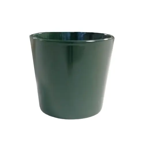 Pour équiper vos extérieurs:Cache-pot en céramique coloris vert Fresh VE19 - Ø 19,5 x H 17 cm