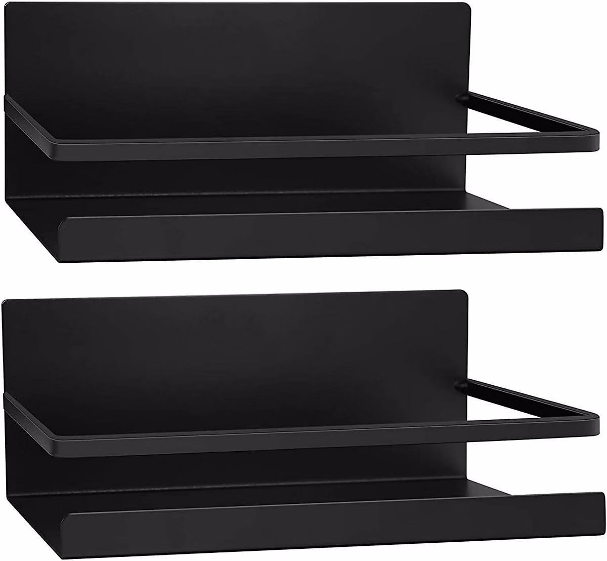 Rangement placard de cuisine – 2 Etagere Epice Magnetique Frigo Sans Percage noir