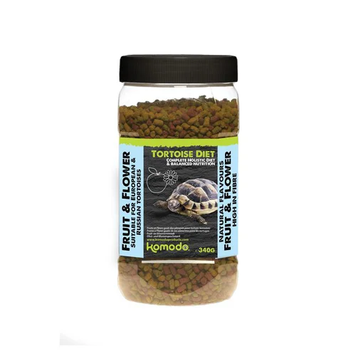 Extérieur malin：Aliment pour Tortues terrestres goût fruits et fleurs Komodo Antinéa Tortoise Fruit & Flower - 340 g