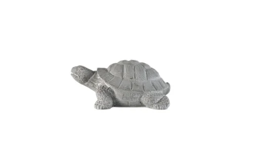 Pour vos espaces verts：Tortue en ciment gris Pot&Déco - 13 x 9 x 7,5 cm