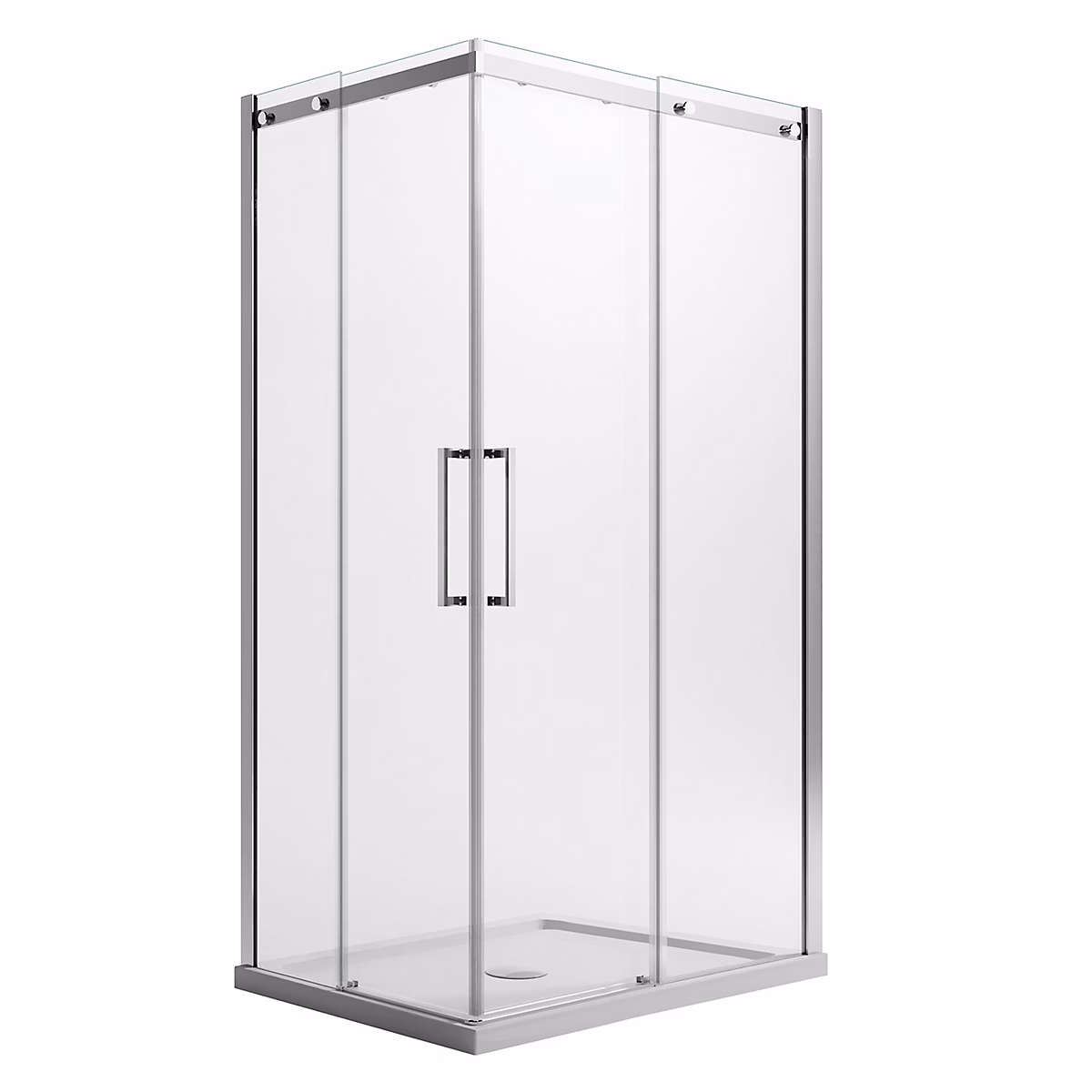 Cabine de douche Carré 80 × 80CM H200 Verre Transparent 8mm Carrée EasyClean Prime Corner