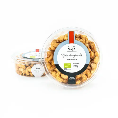 Pour mieux équiper votre jardin:Noix de cajou au parmesan bio Maison Naja - 150 g