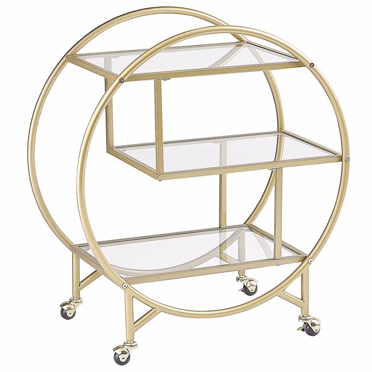 Salon et mobilier de jardin – Chariot de cuisine COLTON Métal Doré