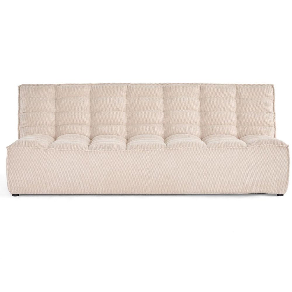 BEST MOBILIER Ellie - canapé 3 places en velours texturé