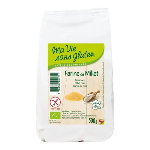 Une idée pour le jardin：Farine de millet sans gluten Ma Vie sans gluten - 500 g