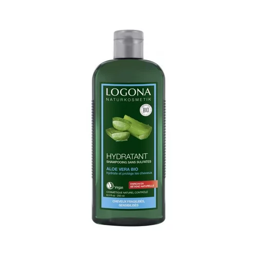 Autour du jardin：Shampoing hydratant à l’aloe vera bio en flacon de 250 ml