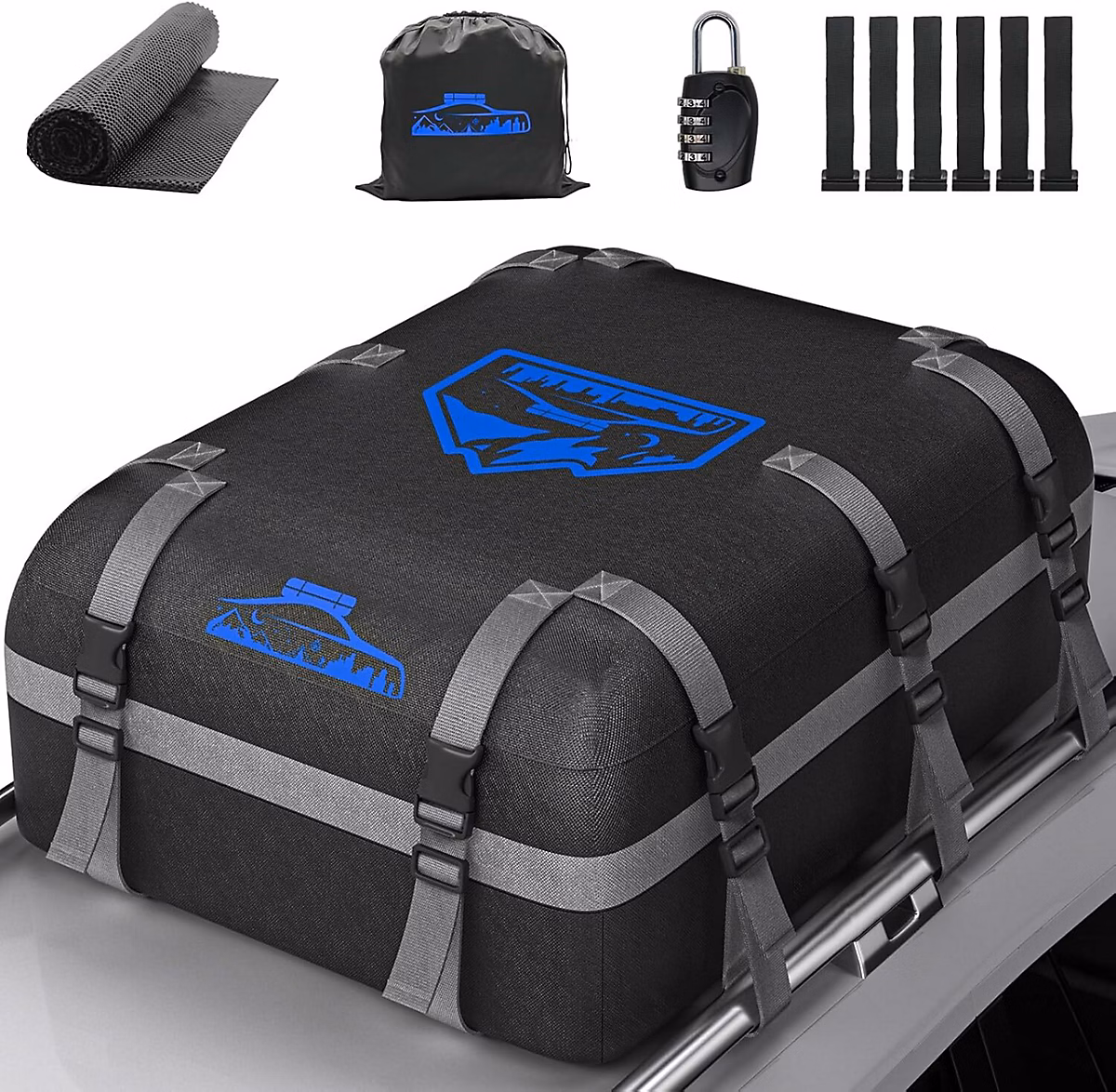 Coffre de Toit Souple Imperméable 566 Litres Haute Résistance – Réf. CJYEPFWRT1515451750