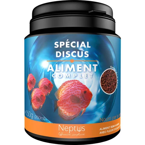 Extérieur durable：Aliment complet (granulés) pour discus Neptus - 250 ml