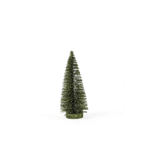 Pour enrichir votre univers jardin：Sapin pailleté vert – 20 cm
