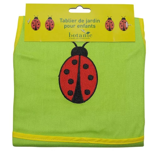 Jardin nature:Tablier de jardinage pour enfant motif coccinelle