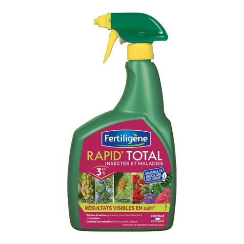 Espace vert moderne:Insecticide et fongicide Rapidtotal Fertiligène - 800 ml