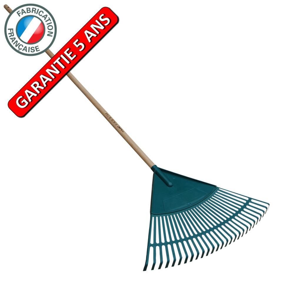 OUTILS PERRIN Balai à gazon polypro 61 cm manche 1,50 m, outil à main pour le jardin et le potager – Équipement de loisirs