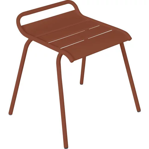 Pour tous les jardins:Tabouret coloris orange en acier Monceau Fermob