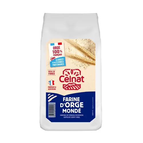 À découvrir au jardin：Farine d’orge mondé bio Celnat - 500 g