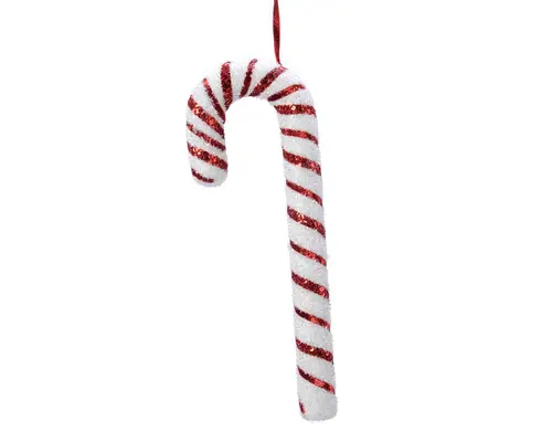 Pour tous les jours:Sucre d’orge rouge en mousse pailletée format XL - Ø 5 x H 52 cm