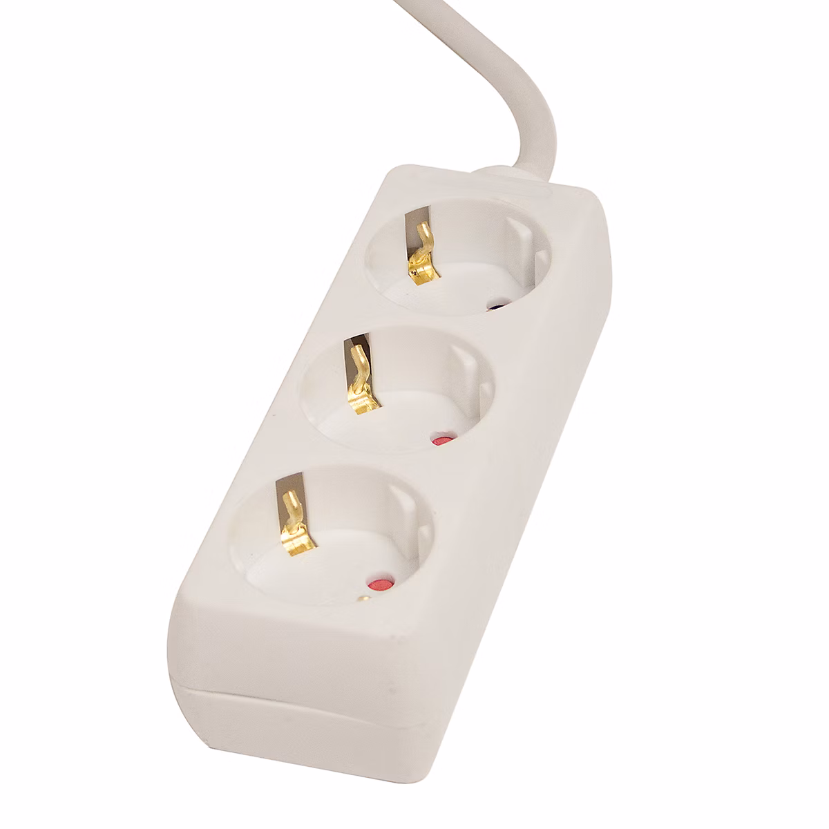 Bloc multiprise Schuko 3x16A – 1 | 5 m | blanc | Chacon