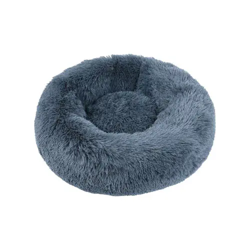Pour un jardin accueillant:Corbeille ronde moelleuse pour chien et chat coloris gris Wouapy - Ø 50 cm