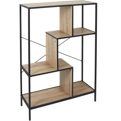 Etagère en bois et métal Edison (80 x 30 x 113 cm)