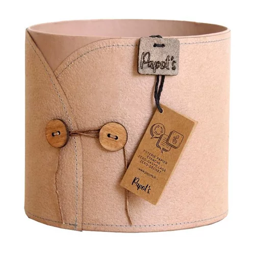 Facile dehors：Cache-pot rose Papot's Kimono - Ø 15,5 cm