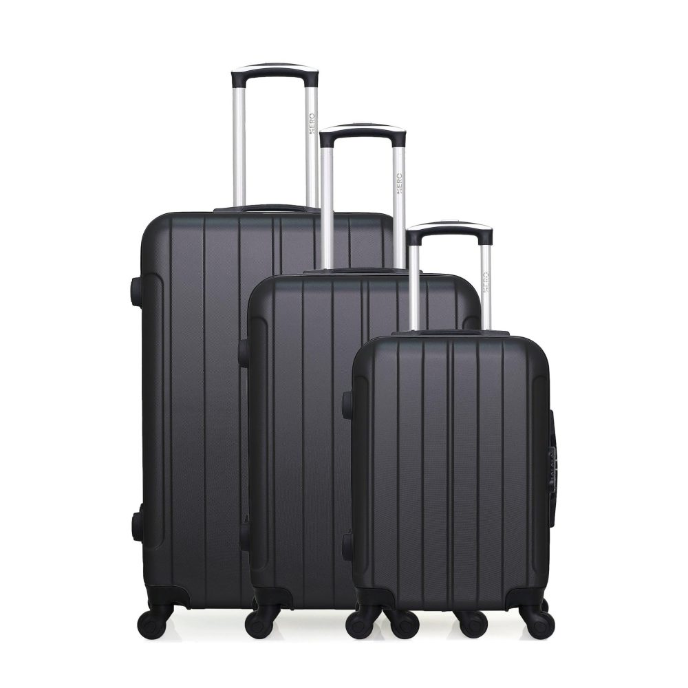 HERO Set de 3 valises rigides fogo – 29 cm 95L