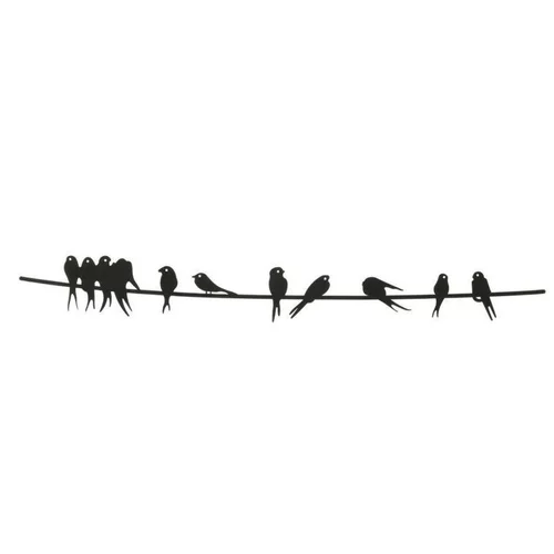 Nature maison:Décoration murale coloris noir en métal - 119 x 1,50 x 18 cm