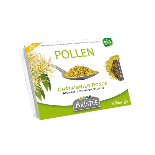 Sélection extérieure：Pollen de châtaignier et de ronce bio en barquette de 250 g