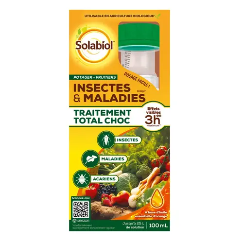 Espace vert facile：Traitement total potagers fruitiers - 100 ml