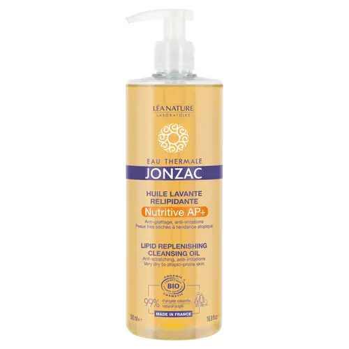 Une solution pratique pour l’extérieur：Huile lavante relipidante en flacon pompe Eau thermale Jonzac - 500 ml