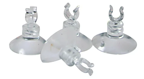 Style au jardin：Ventouses aquatiques pour tuyau aquarium coloris transparent Zolux 4/6 mm - x 4