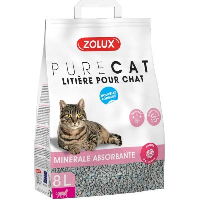 Litière absorbante parfumée Purecat 8 litres
