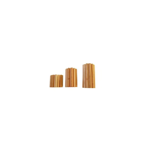 Pour créer votre espace extérieur:Bordure rouleau ½ rondin en bois de mélèze naturel certifié FSC® naturel huilé Robin Hood - 150 x 20 cm