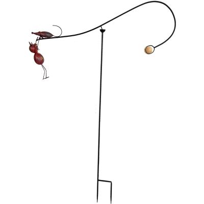 Mobile de jardin en fer (1 chat 1 souris)