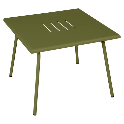Une idée pour votre jardin:Table basse Monceau carrée en acier Fermob - 57 x 57 cm