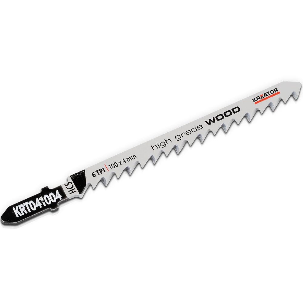 KREATOR Lot de 2 lames de scie HCS Kreator pour bois dur – Matériel de jardin