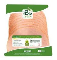 Simple dehors：Blanc de dinde sans sel nitrité bio en barquette Golfera - 80 g