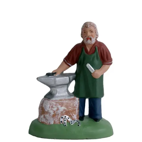 Pour mieux organiser votre jardin:Personnage de crèche de Noël forgeron Santons Escoffier - 7 cm