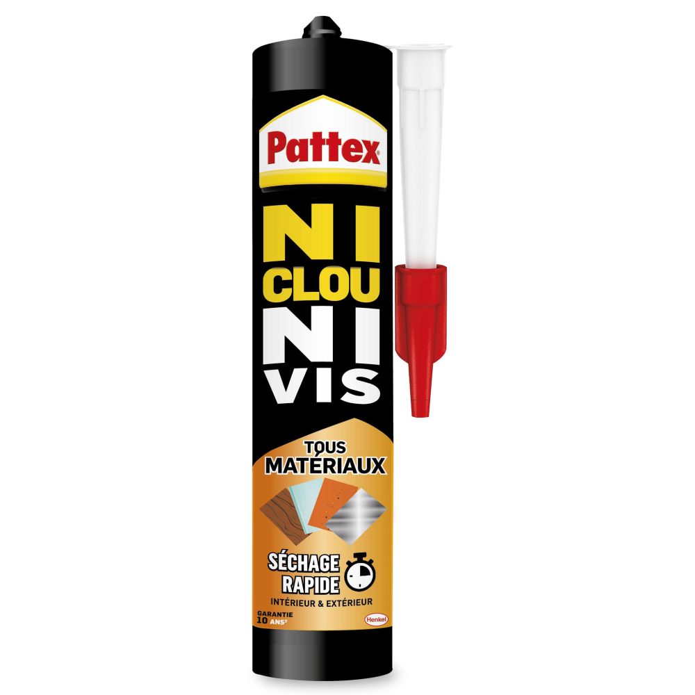 PATTEX Colle de fixation PATTEX Ni clou ni vis, 390 gr blanc – Matériel de jardin