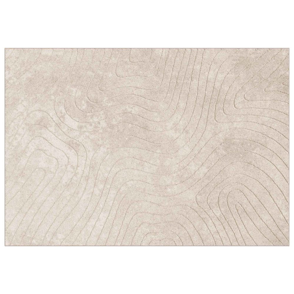 vidaXL Tapis d'intérieur et d'extérieur PALMERAS Beige 140 x 200 cm – Accessoires déco