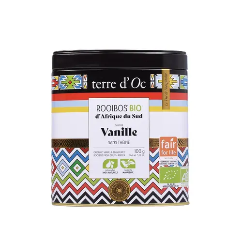 Pratique dehors:Rooibos vanille bio Terre d’Oc – 100 g