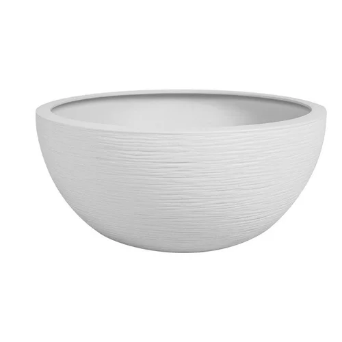 Utile pour le jardin：Vasque en Graphite blanc Ø 29,5 x H 12 cm de 5,5 L