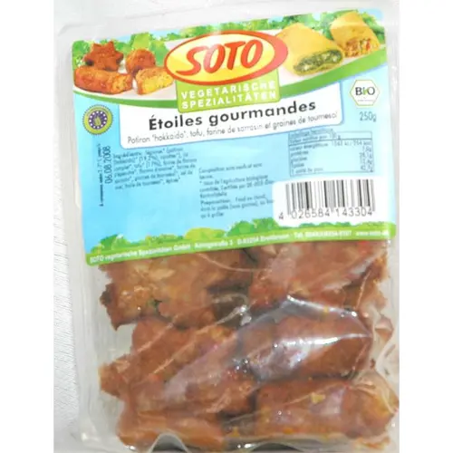 Le pratique au jardin:Étoiles gourmandes bio au potion et légumes Soto - 250 g