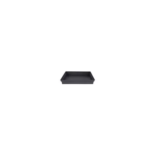 Pour simplifier vos extérieurs：Soucoupe Toscane carrée coloris gris anthracite 40 x 40 x 5,9 cm