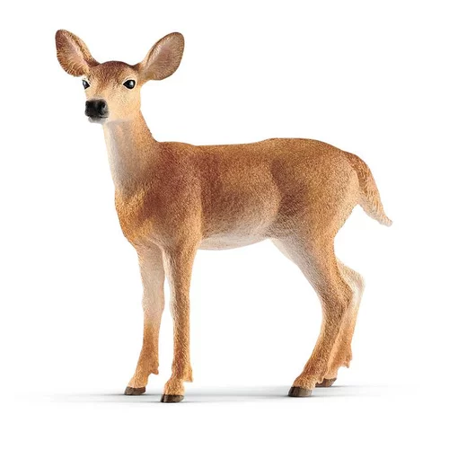 Jardin choix:Figurine Biche de Virginie plastique 8,6x8,5x3,5 cm à partir de 4 ans