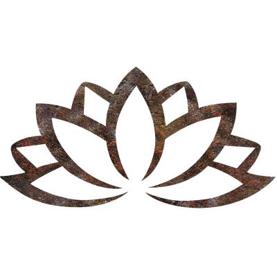 Décoration murale en métal Nature (Fleur de lotus 2)