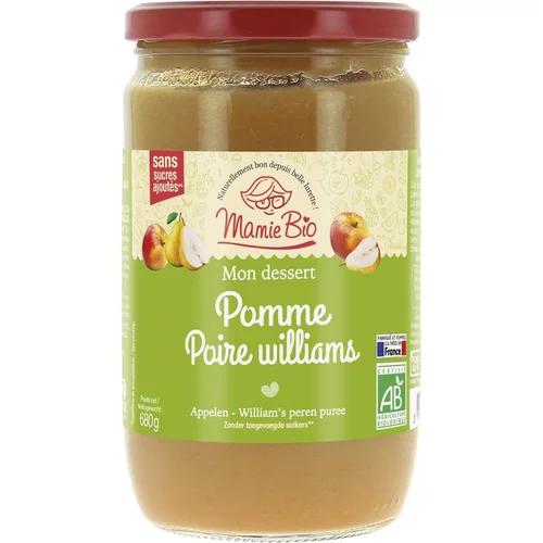 Malin pour le jardin：Purée de Pomme Poire bio - 680 gr