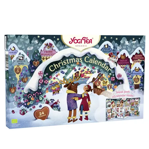 À adopter pour l’extérieur：Calendrier de l'Avent infusions bio Yogi Tea - 33 x 21 cm