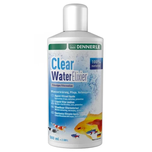 Pour compléter votre espace extérieur：Agent filtrant liquide Clear Water Elixier, 500ml - DENNERLE